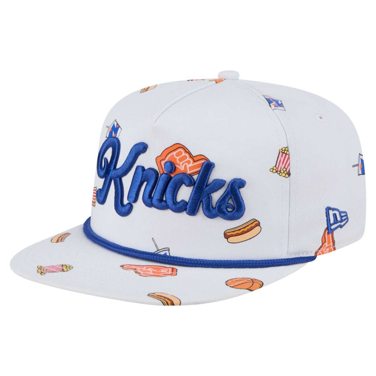 New York Knicks Team Cheer Rope 19TWENTY Adjustable Hat White