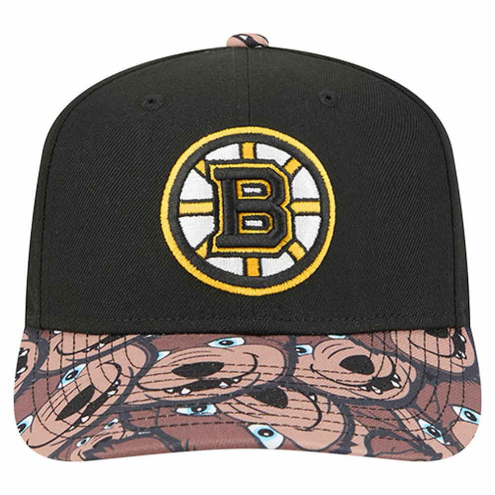 NHL Boston Bruins New Era Mascot Visor 9SEVENTY Adjustable Hat - Black