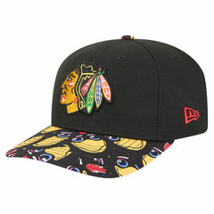 NHL Chicago Blackhawks New Era Mascot Visor 9SEVENTY Adjustable Hat - Black
