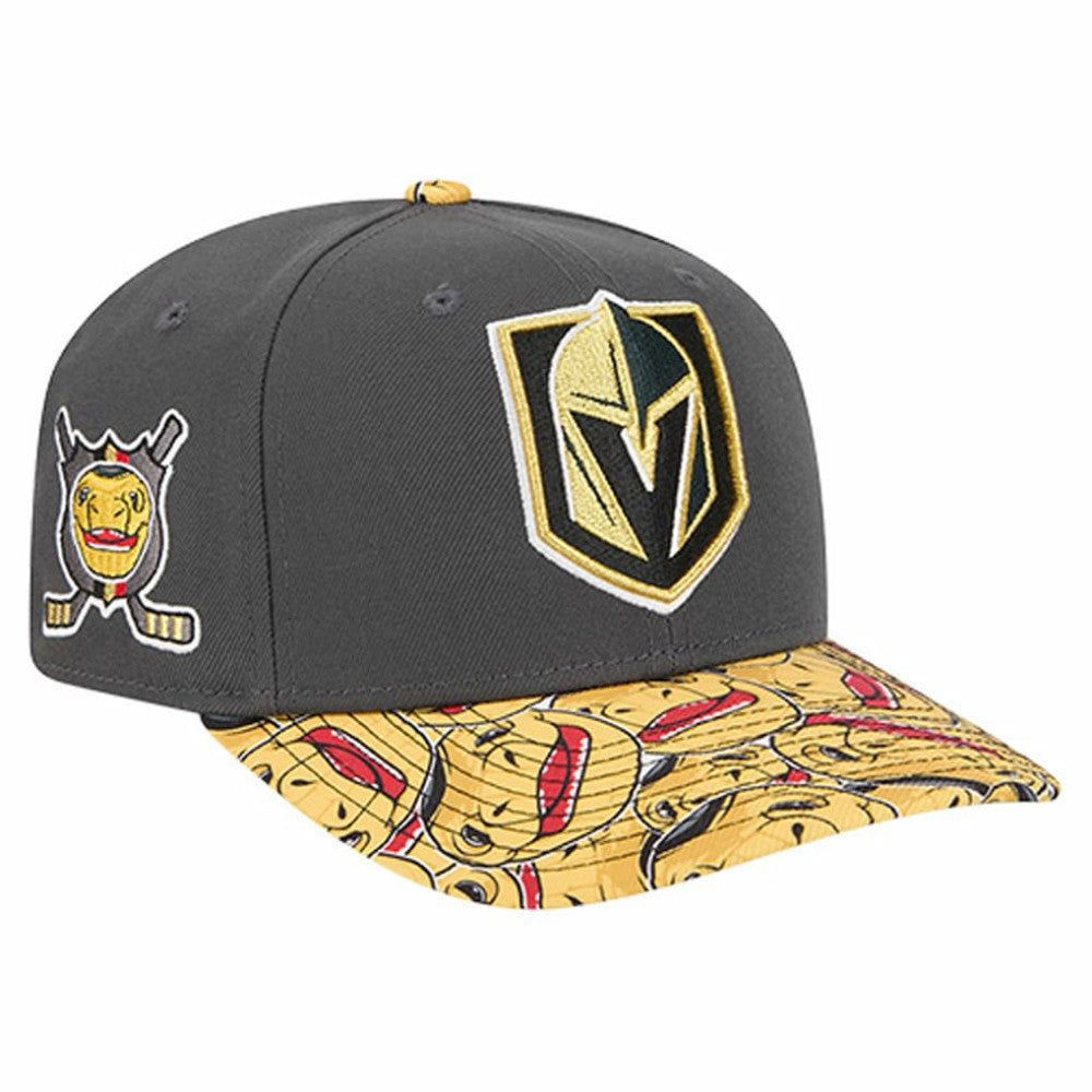 NHL Vegas Golden Knights New Era Mascot Visor 9SEVENTY Adjustable Hat - Grey