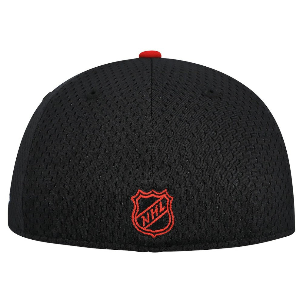 NHL Chicago Blackhawks New Era Mesh Crown Two-Tone 59FIFTY Fitted Hat - Black/Red
