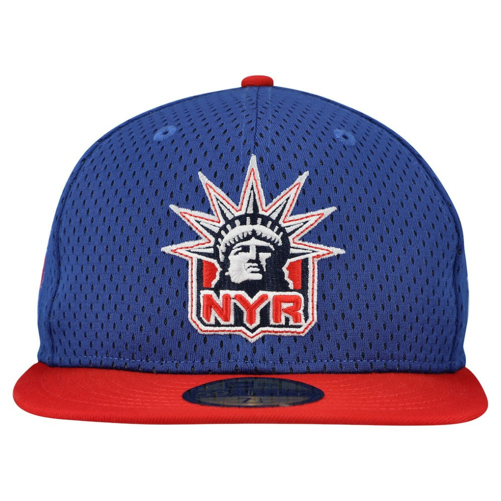 NHL New York Rangers New Era Mesh Crown Two-Tone 59FIFTY Fitted Hat - Blue/Red