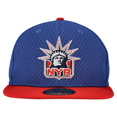NHL New York Rangers New Era Mesh Crown Two-Tone 59FIFTY Fitted Hat - Blue/Red