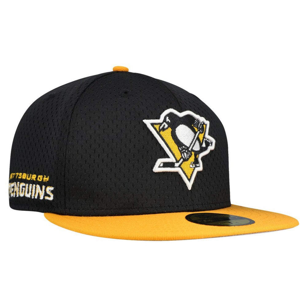 NHL Pittsburgh Penguins New Era Mesh Crown Two-Tone 59FIFTY Fitted Hat - Black/Gold