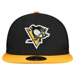 NHL Pittsburgh Penguins New Era Mesh Crown Two-Tone 59FIFTY Fitted Hat - Black/Gold