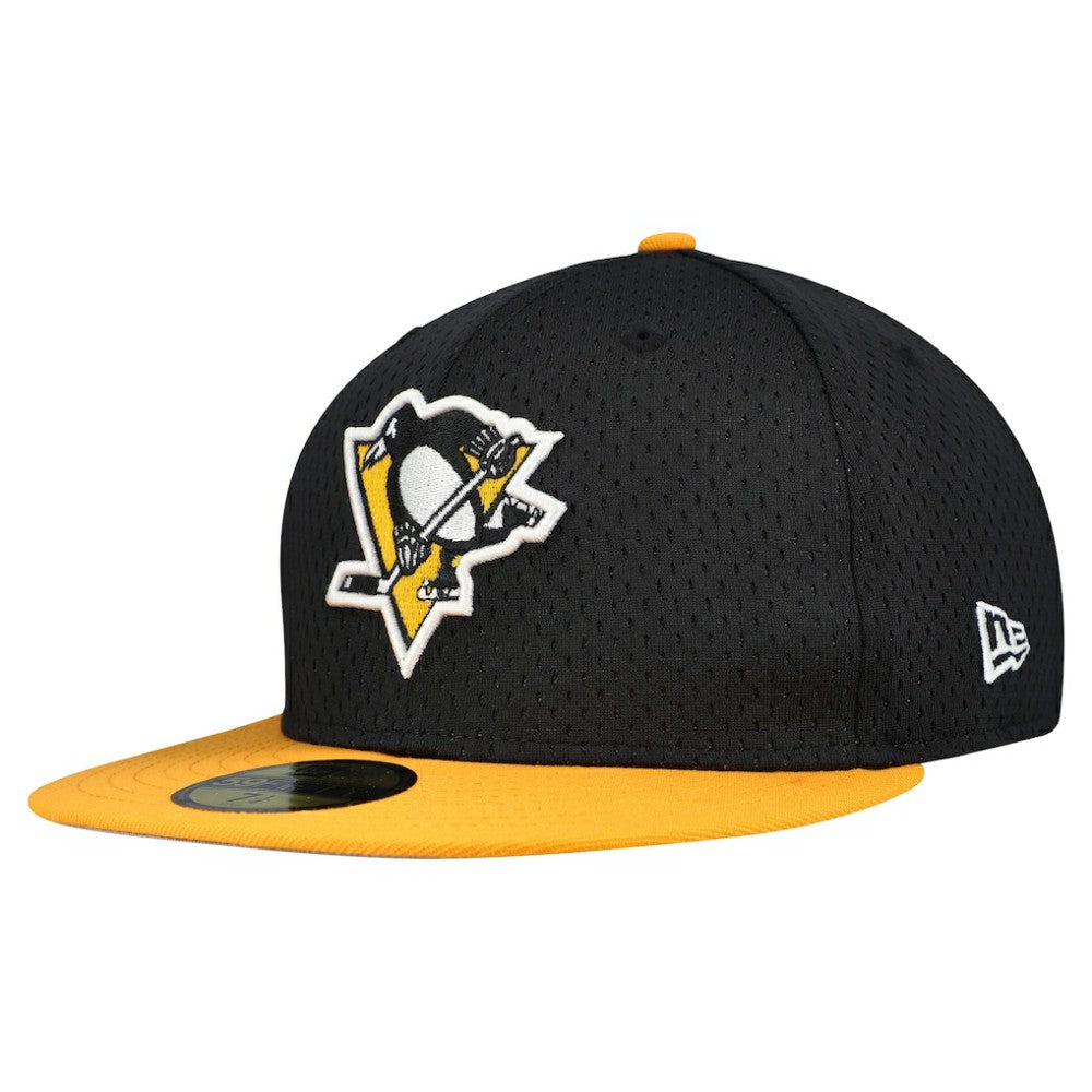NHL Pittsburgh Penguins New Era Mesh Crown Two-Tone 59FIFTY Fitted Hat - Black/Gold
