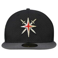 NHL Vegas Golden Knights New Era Mesh Crown Two-Tone 59FIFTY Fitted Hat - Black/Gray
