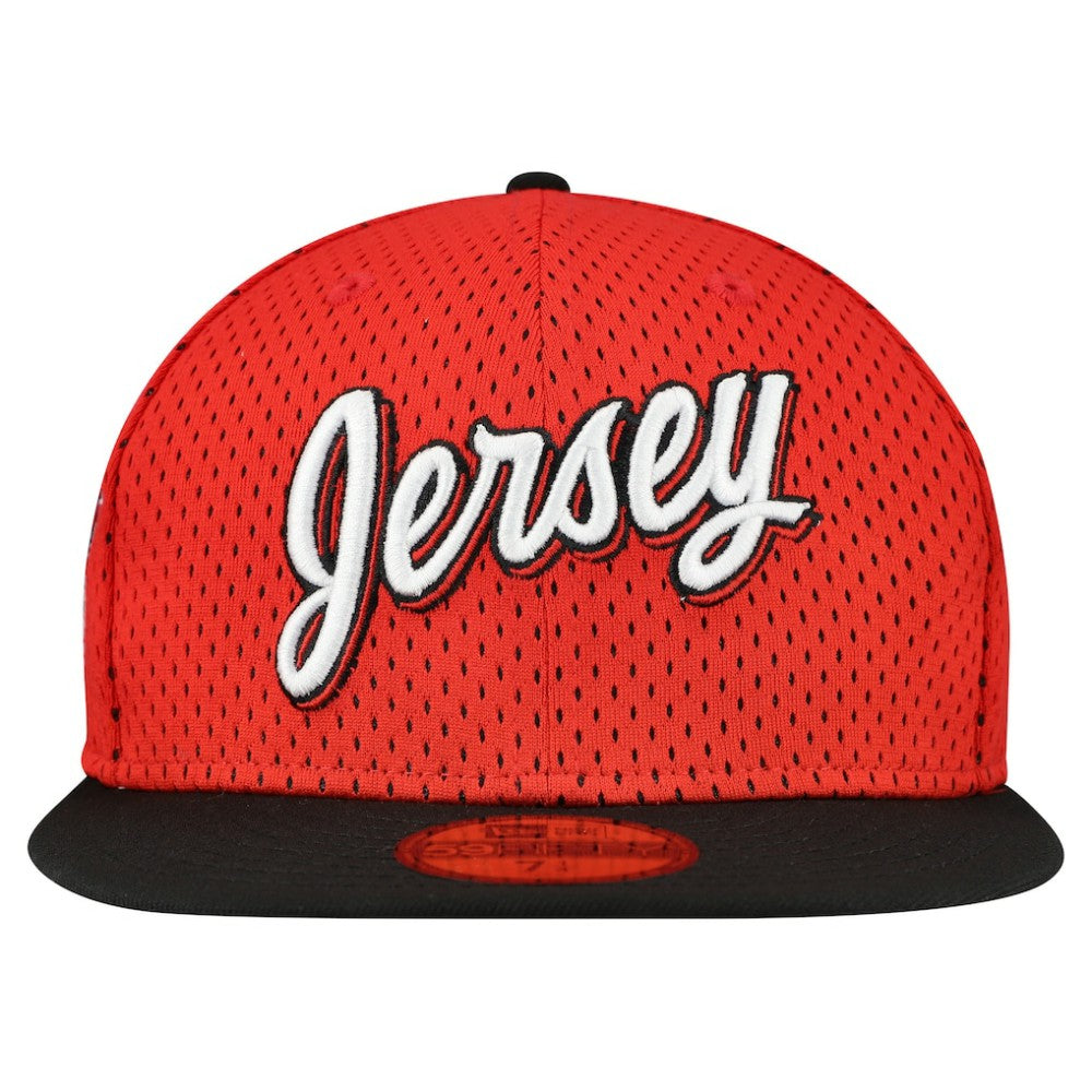 NHL New Jersey Devils New Era Mesh Crown Two-Tone 59FIFTY Fitted Hat - Red/Black