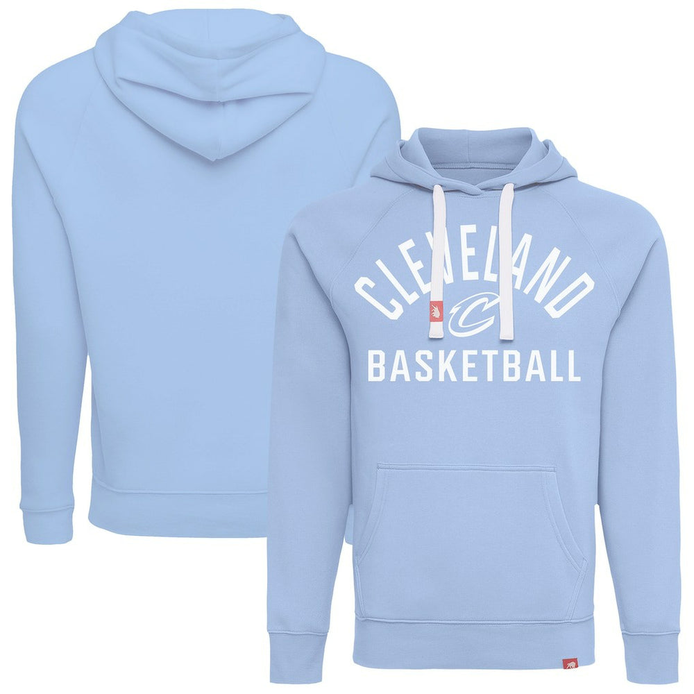 Cleveland Cavaliers Sportiqe Unisex Olsen Tri-Blend Pullover Hoodie Light Blue