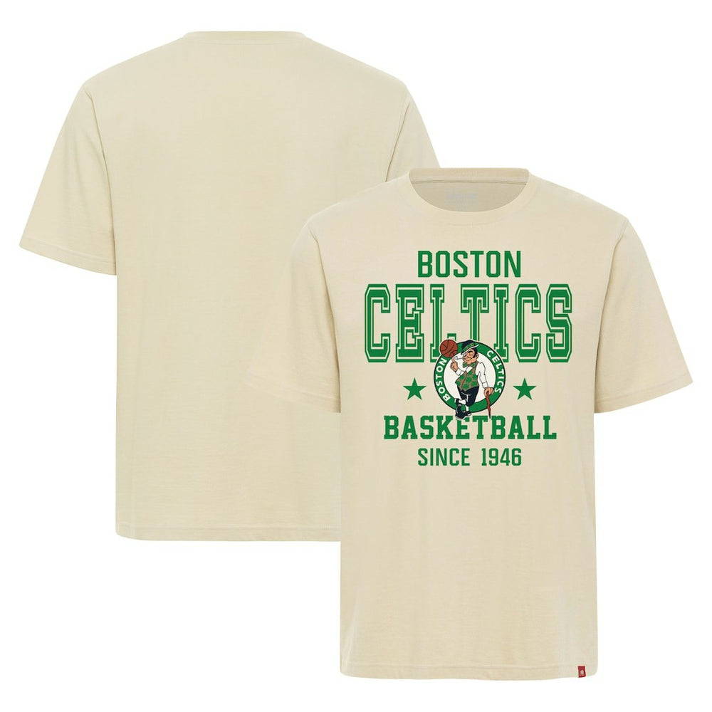Boston Celtics Sportiqe Unisex Duke Premium T-Shirt Cream