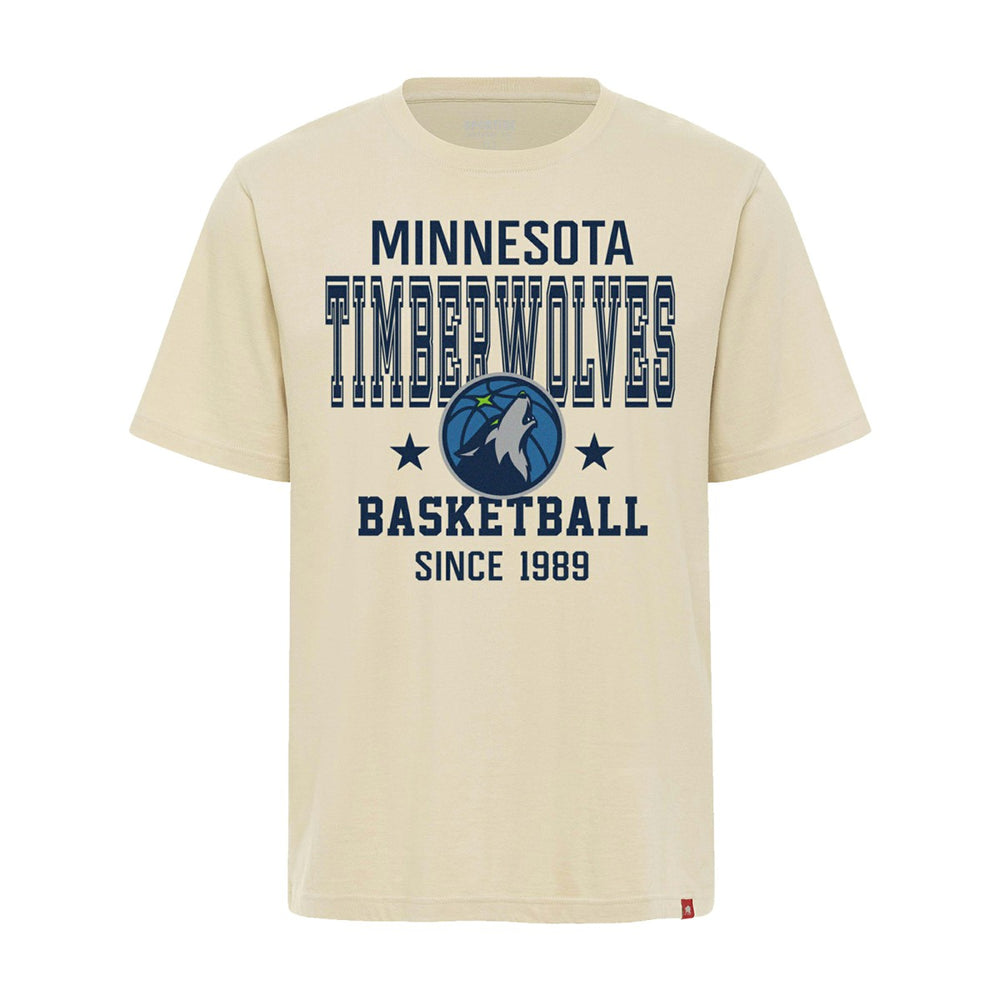 Minnesota Timberwolves Sportiqe Unisex Duke Premium T-Shirt Cream