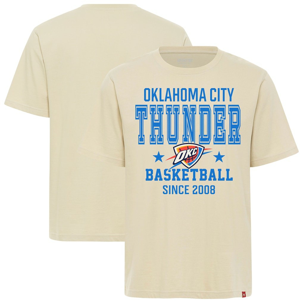 Oklahoma City Thunder Sportiqe Unisex Duke Premium T-Shirt Cream