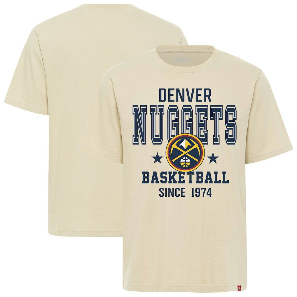 Denver Nuggets Sportiqe Unisex Duke Premium T-Shirt Cream