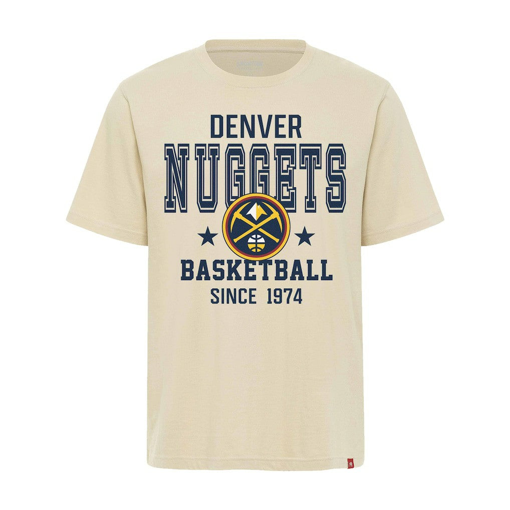 Denver Nuggets Sportiqe Unisex Duke Premium T-Shirt Cream