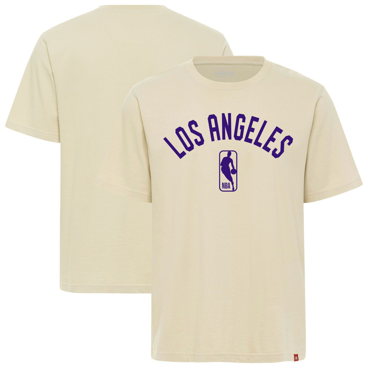 Los Angeles Lakers Sportiqe Unisex Duke Premium T-Shirt Cream