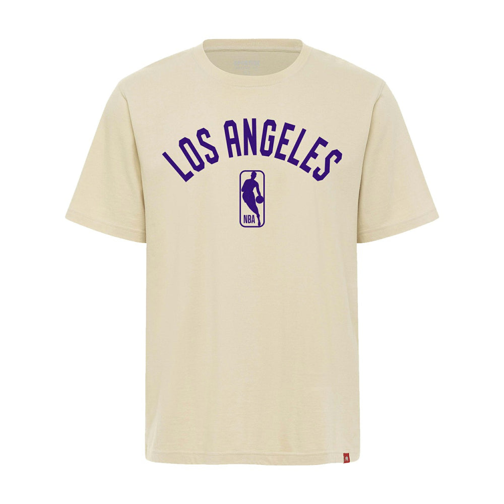 Los Angeles Lakers Sportiqe Unisex Duke Premium T-Shirt Cream