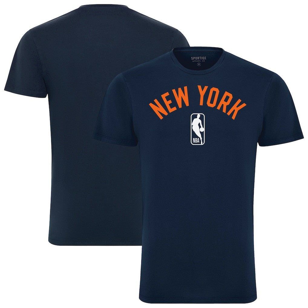 New York Knicks Sportiqe Unisex Bingham T-Shirt Navy