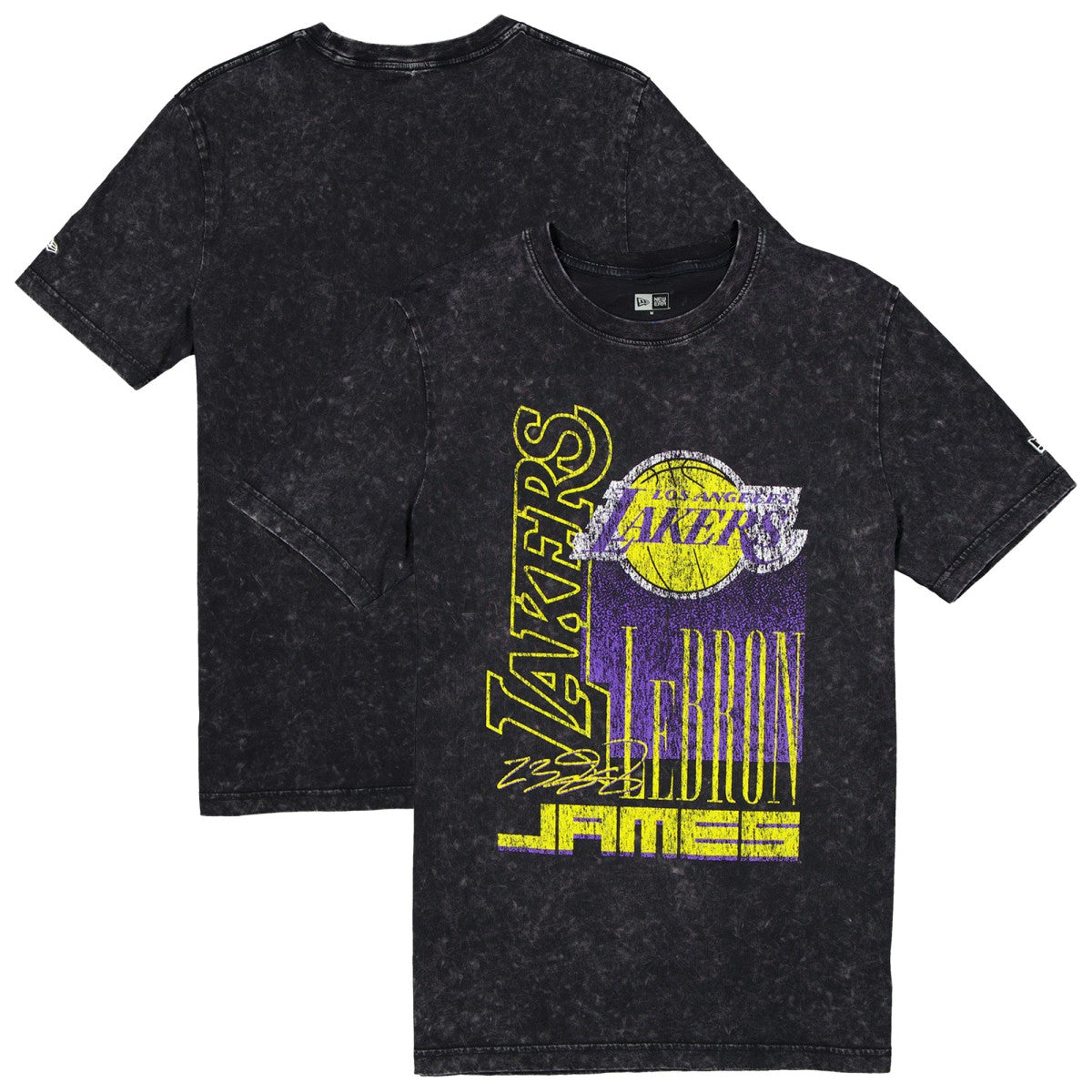 LeBron James Los Angeles Lakers Full Court Press Mineral Wash Player T-Shirt Black