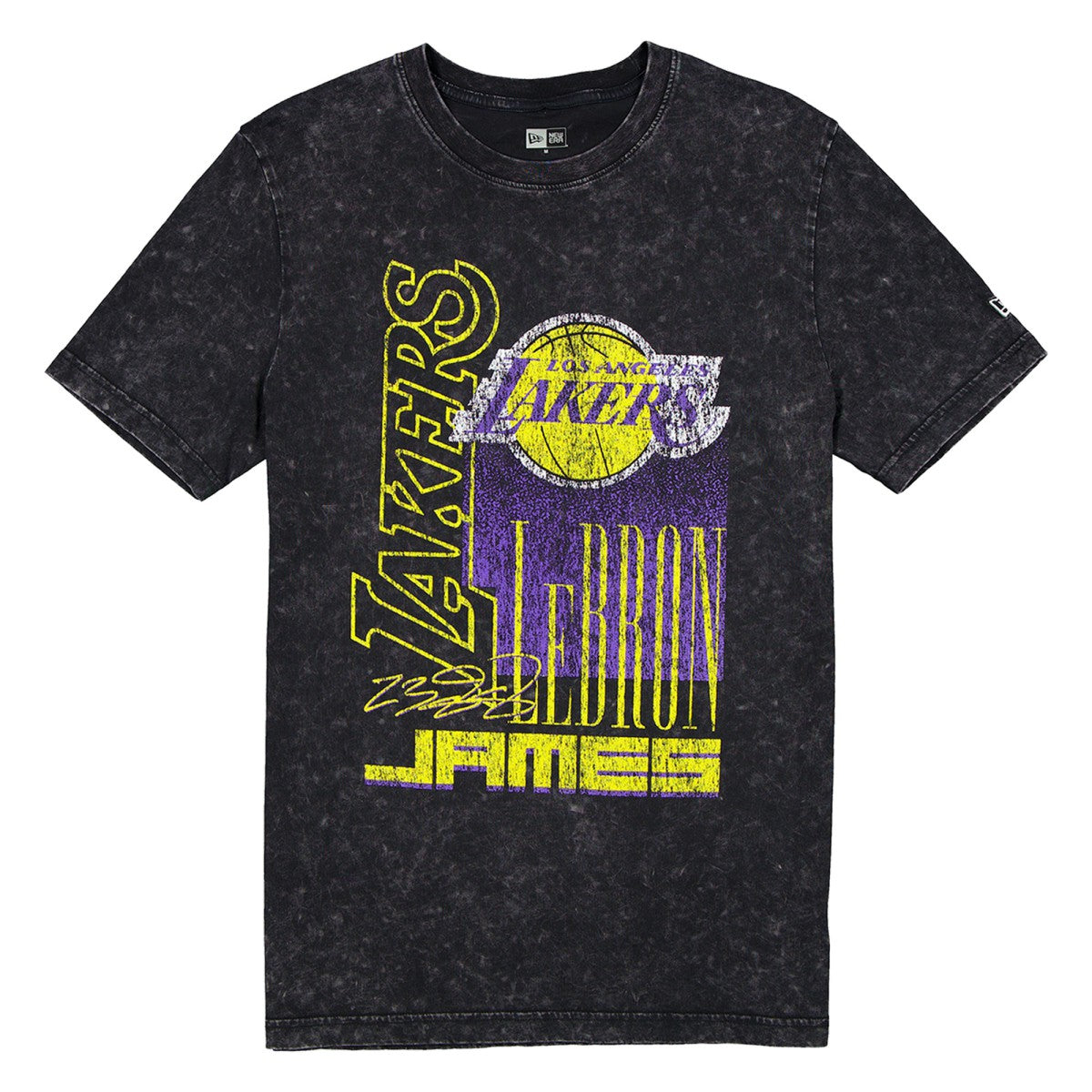 LeBron James Los Angeles Lakers Full Court Press Mineral Wash Player T-Shirt Black