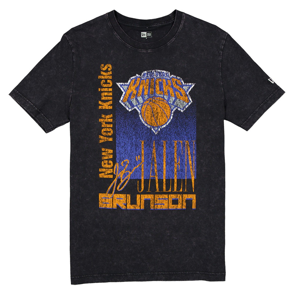Jalen Brunson New York Knicks Full Court Press Mineral Wash Player T-Shirt Black