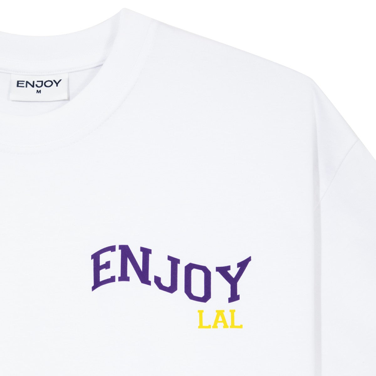 Enjoy Basketball x Los Angeles Lakers Unisex Hoop Enthusiast Capsule Collection T-Shirt - White