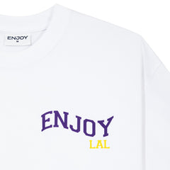 Enjoy Basketball x Los Angeles Lakers Unisex Hoop Enthusiast Capsule Collection T-Shirt - White