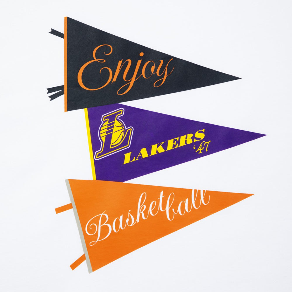 Enjoy Basketball x Los Angeles Lakers Unisex Hoop Enthusiast Capsule Collection T-Shirt - White