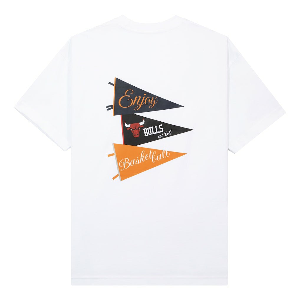 Enjoy Basketball x Chicago Bulls Unisex Hoop Enthusiast Capsule Collection T-Shirt - White