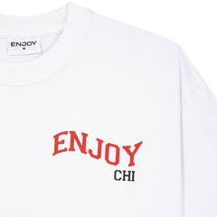 Enjoy Basketball x Chicago Bulls Unisex Hoop Enthusiast Capsule Collection T-Shirt - White