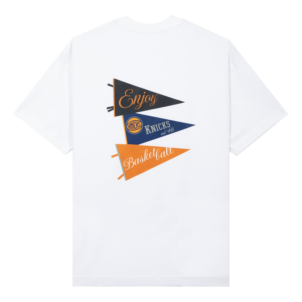 Enjoy Basketball x New York Knicks Unisex Hoop Enthusiast Capsule Collection T-Shirt - White