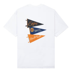 Enjoy Basketball x New York Knicks Unisex Hoop Enthusiast Capsule Collection T-Shirt - White