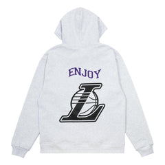 Enjoy Basketball x Los Angeles Lakers Unisex Hoop Enthusiast Capsule Collection Pullover Hoodie - Heather Gray