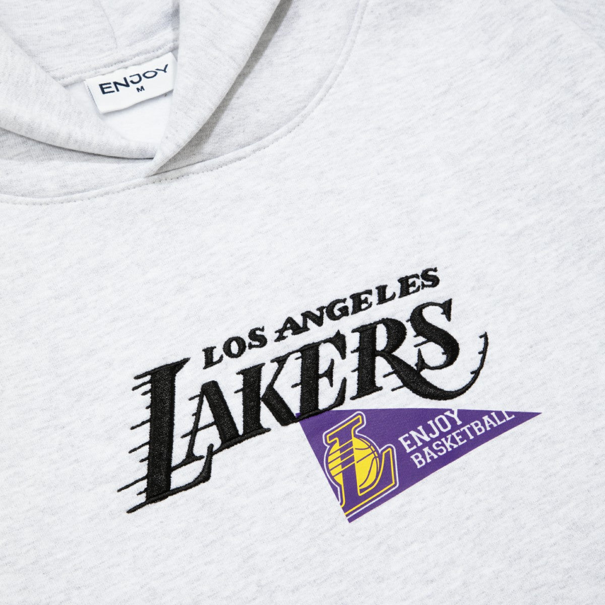 Enjoy Basketball x Los Angeles Lakers Unisex Hoop Enthusiast Capsule Collection Pullover Hoodie - Heather Gray