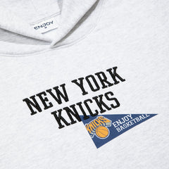 Enjoy Basketball x New York Knicks Unisex Hoop Enthusiast Capsule Collection Pullover Hoodie - Heather Gray