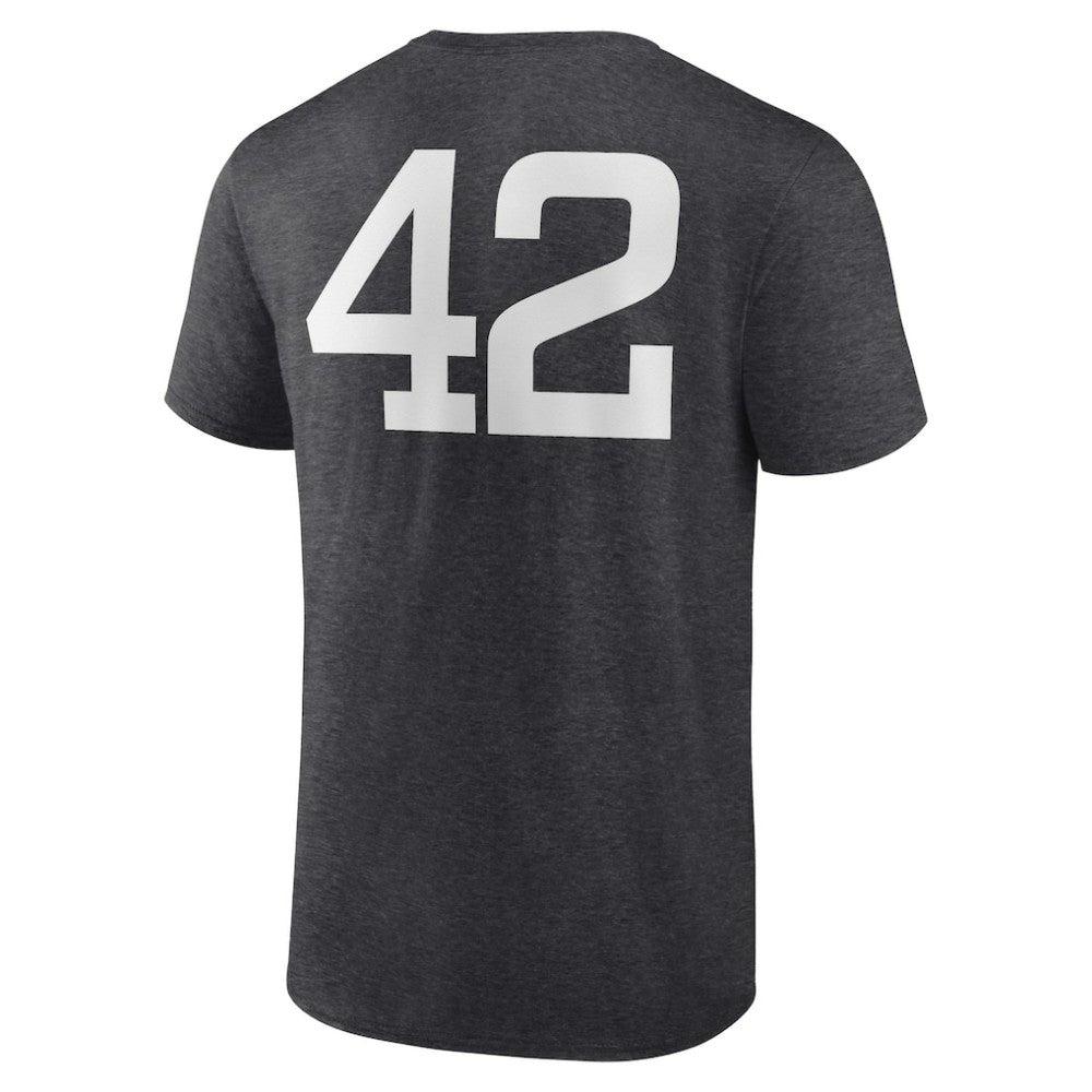Athletics Jackie Robinson Day Name & Number T-Shirt - Charcoal T-shirts