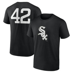 Chicago White Sox Jackie Robinson Day Name & Number T-Shirt - Black T-shirts