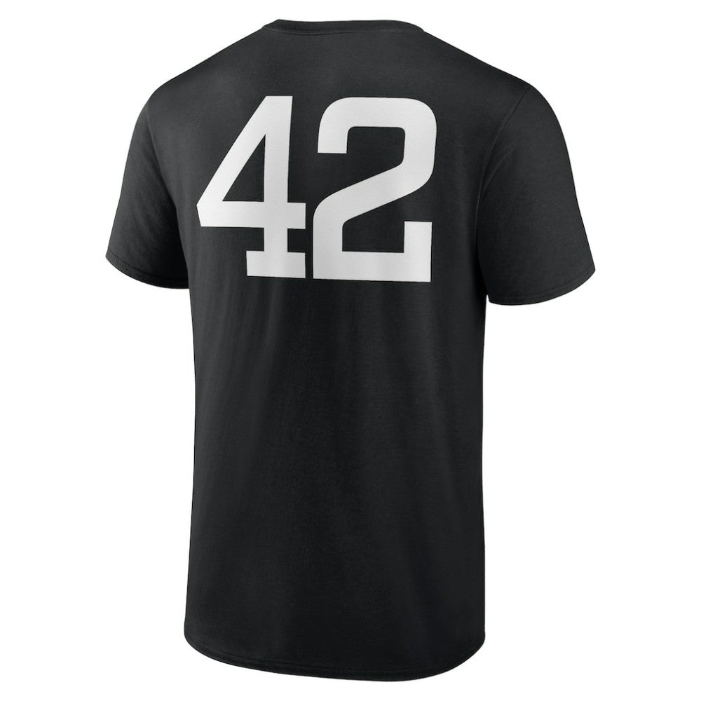 Miami Marlins Jackie Robinson Day Name & Number T-Shirt - Black T-shirts