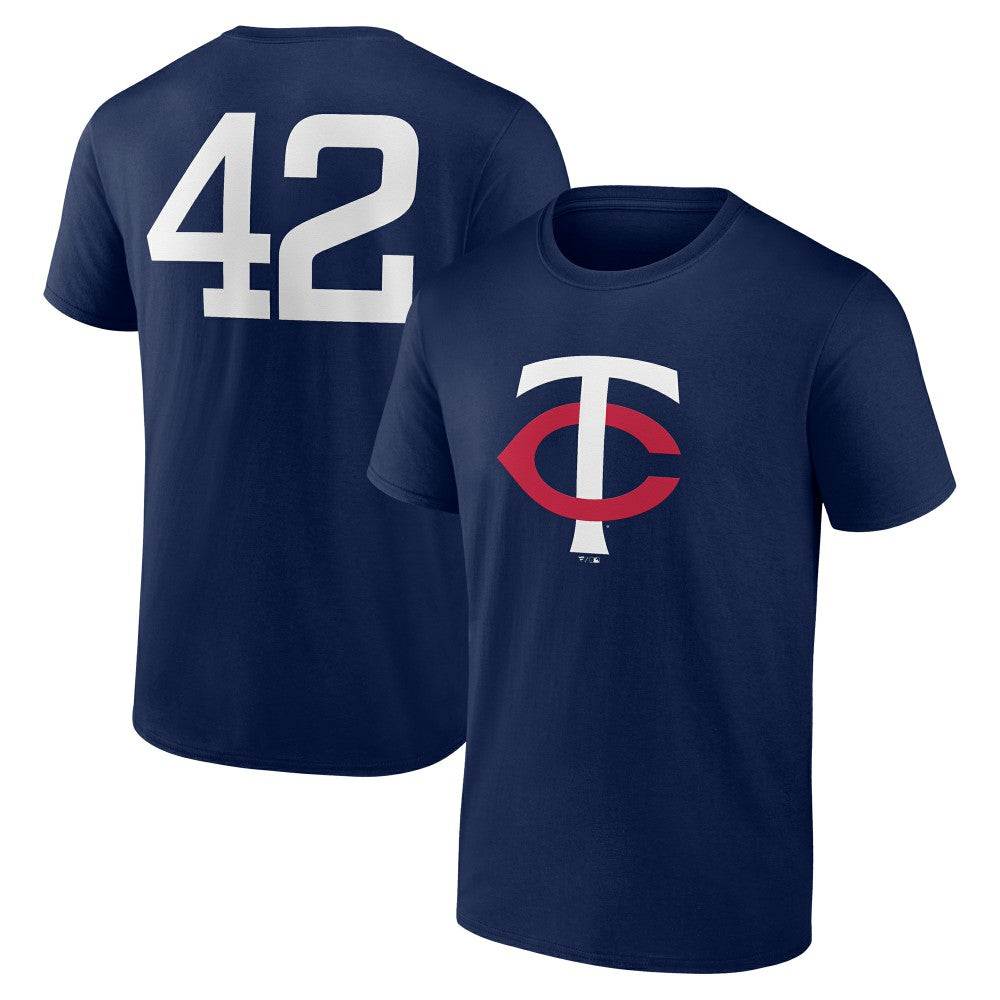 Minnesota Twins Jackie Robinson Day Name & Number T-Shirt - Navy T-shirts