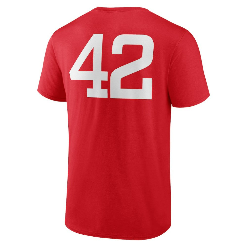 Washington Nationals Jackie Robinson Day Name & Number T-Shirt - Red T-shirts
