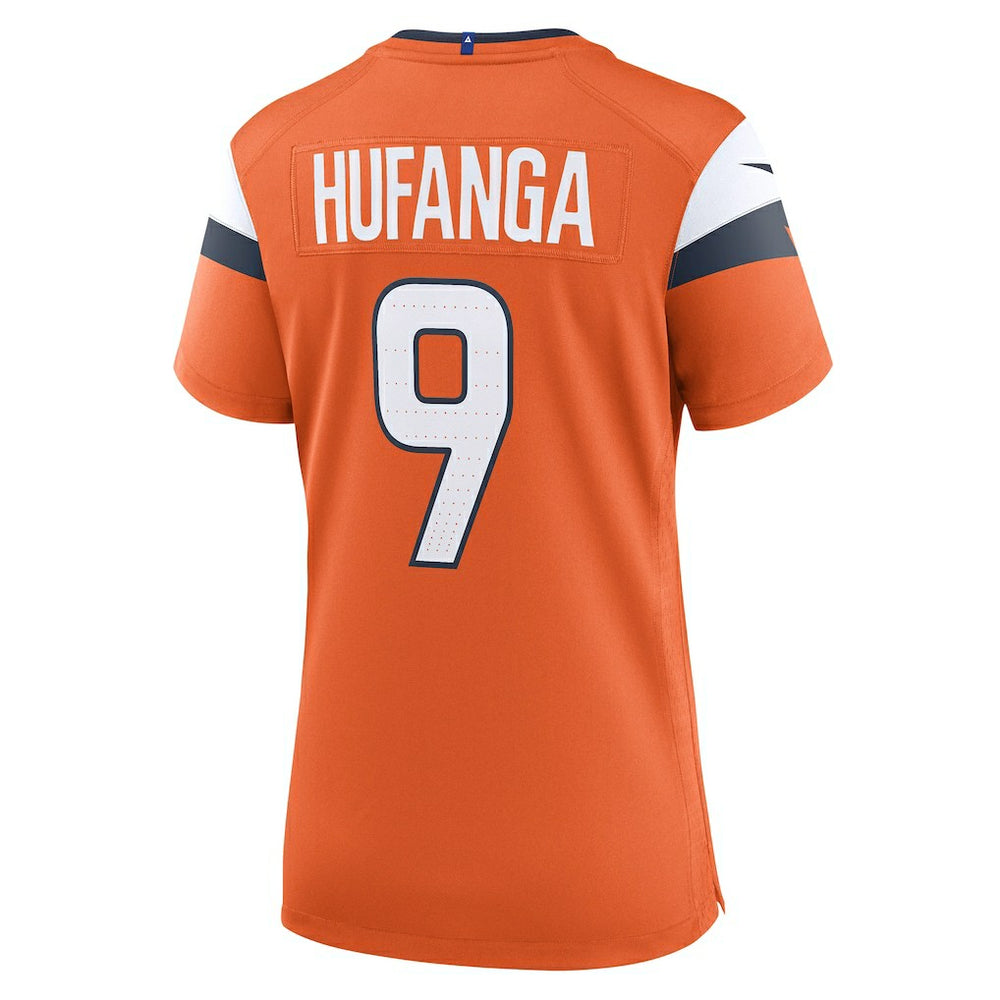 Talanoa Hufanga Denver Broncos Women's Team Game Jersey Orange