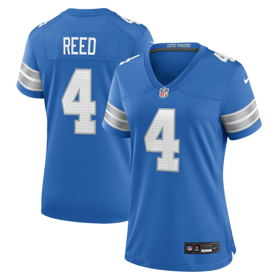 D.J. Reed Detroit Lions Women's Team Game Jersey Blue