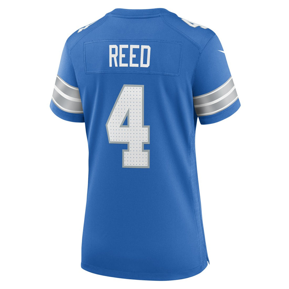 D.J. Reed Detroit Lions Women's Team Game Jersey Blue