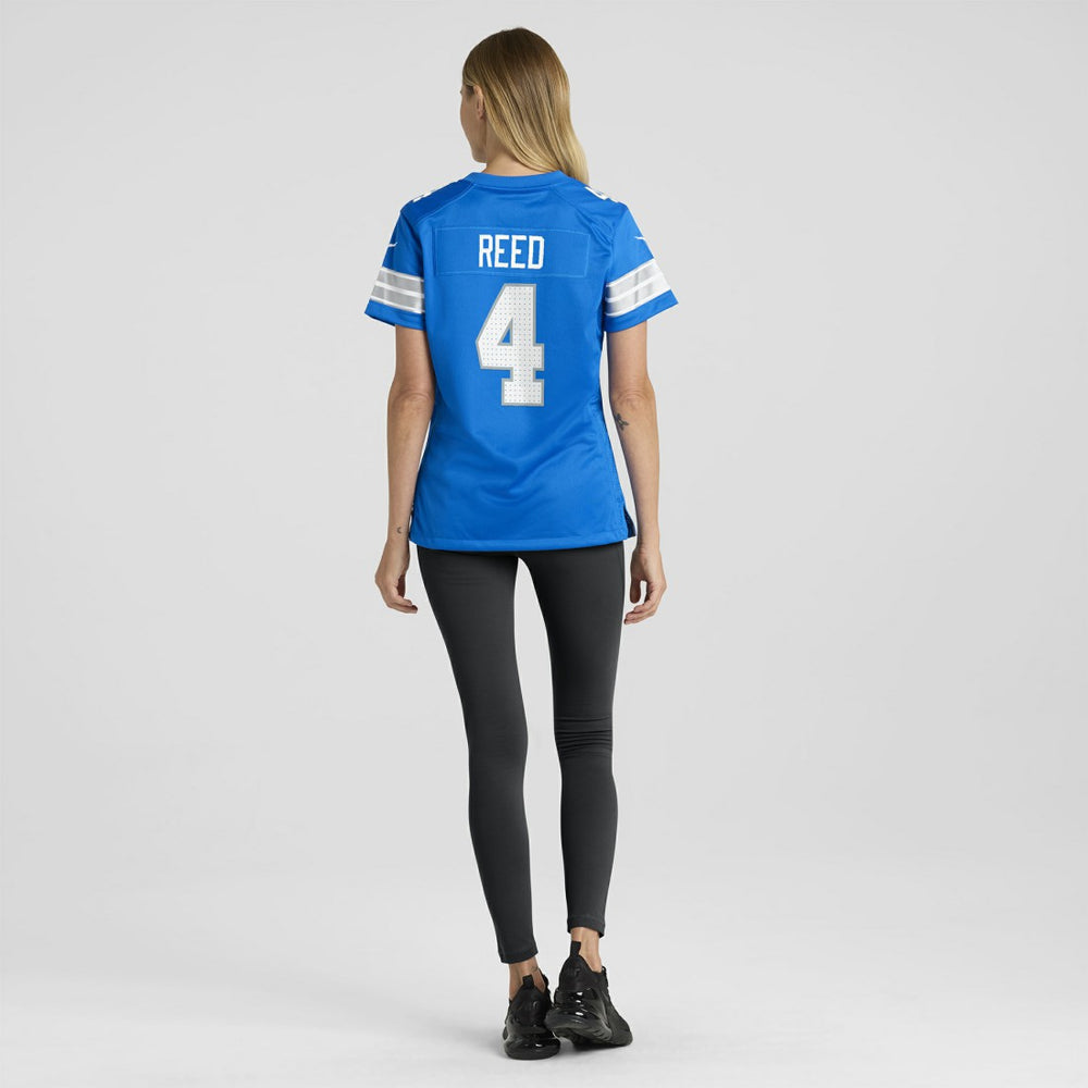 D.J. Reed Detroit Lions Women's Team Game Jersey Blue