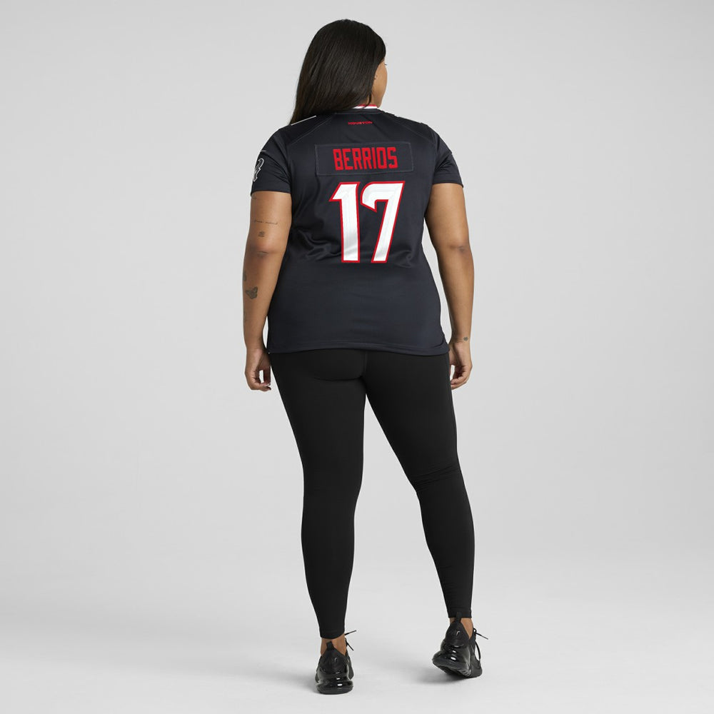 Braxton Berrios Houston Texans Women's Team Game Jersey Navy