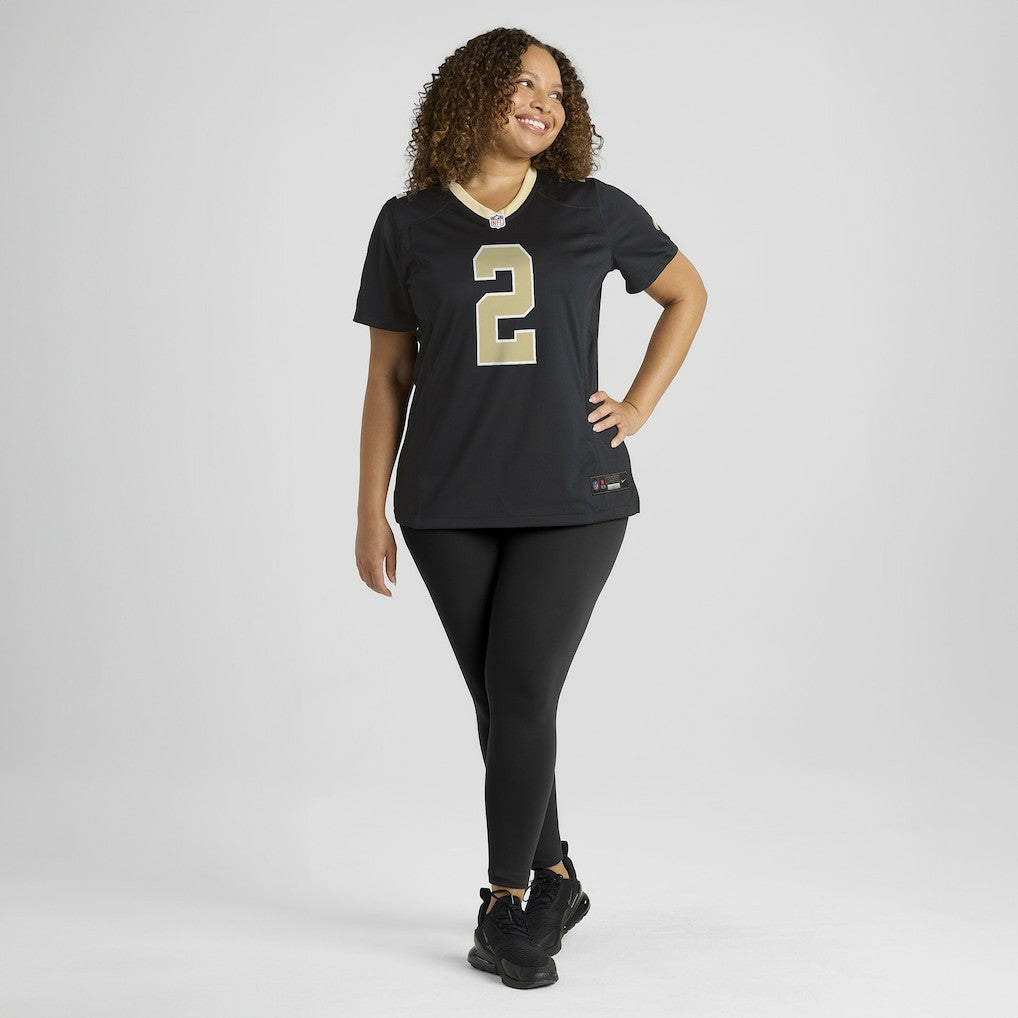 Spencer Rattler New Orleans Saints Women's Team Game Jersey Black