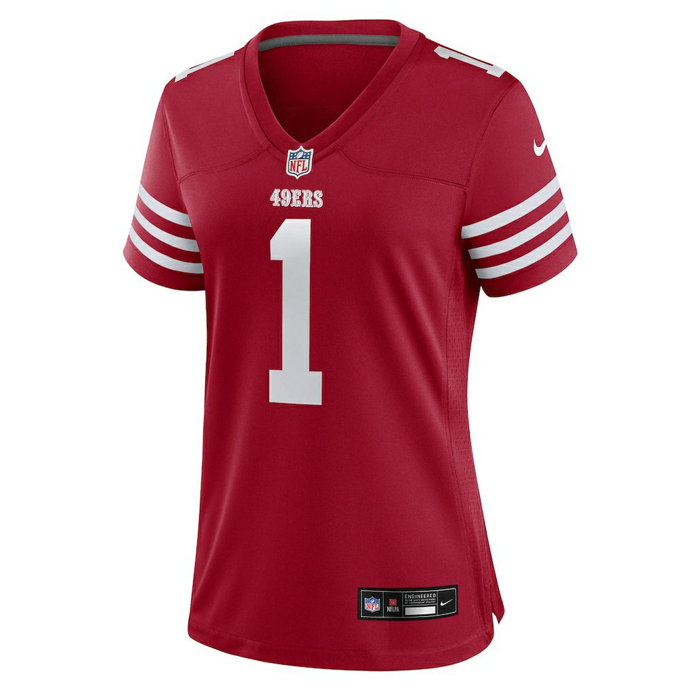 Ricky Pearsall San Francisco 49ers Women's Team Game Jersey Scarlet