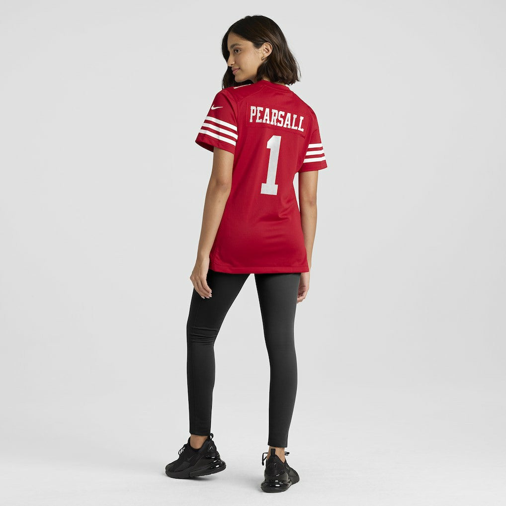 Ricky Pearsall San Francisco 49ers Women's Team Game Jersey Scarlet