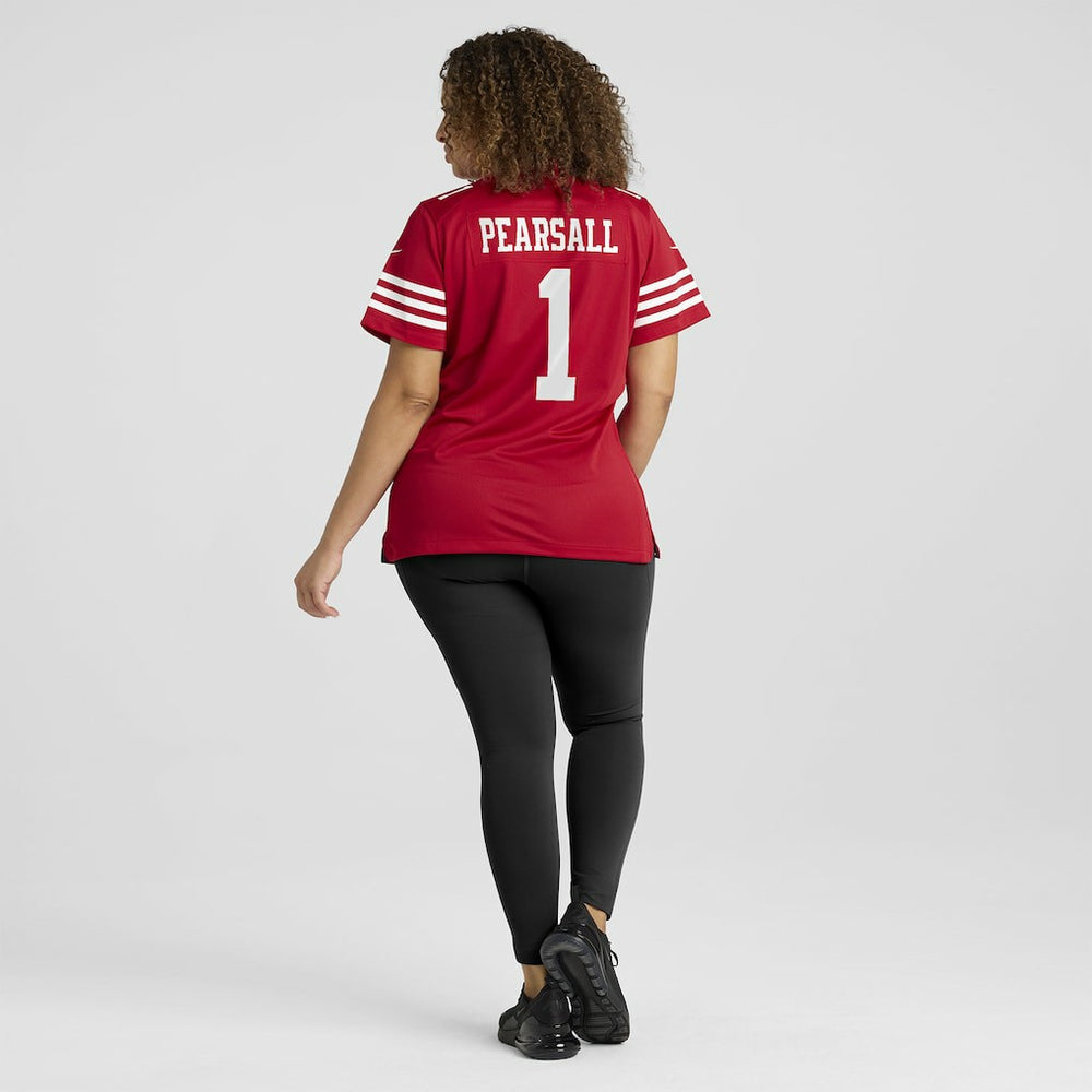 Ricky Pearsall San Francisco 49ers Women's Team Game Jersey Scarlet