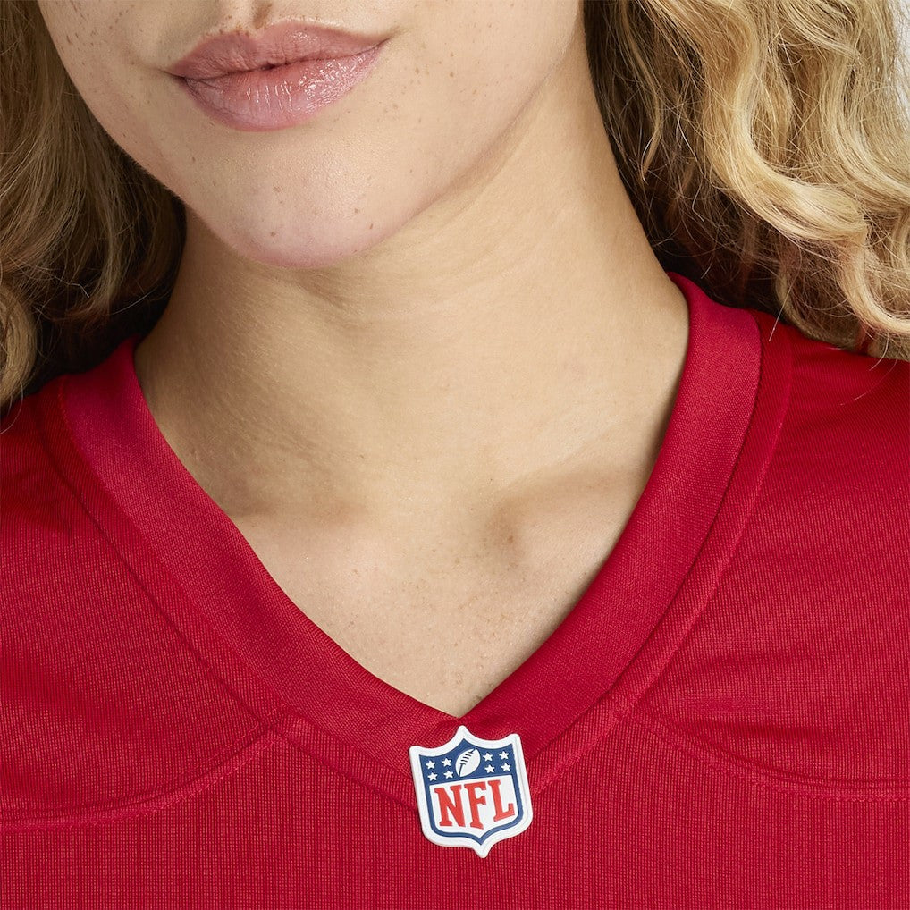 Mac Jones San Francisco 49ers Women's Team Game Jersey Scarlet