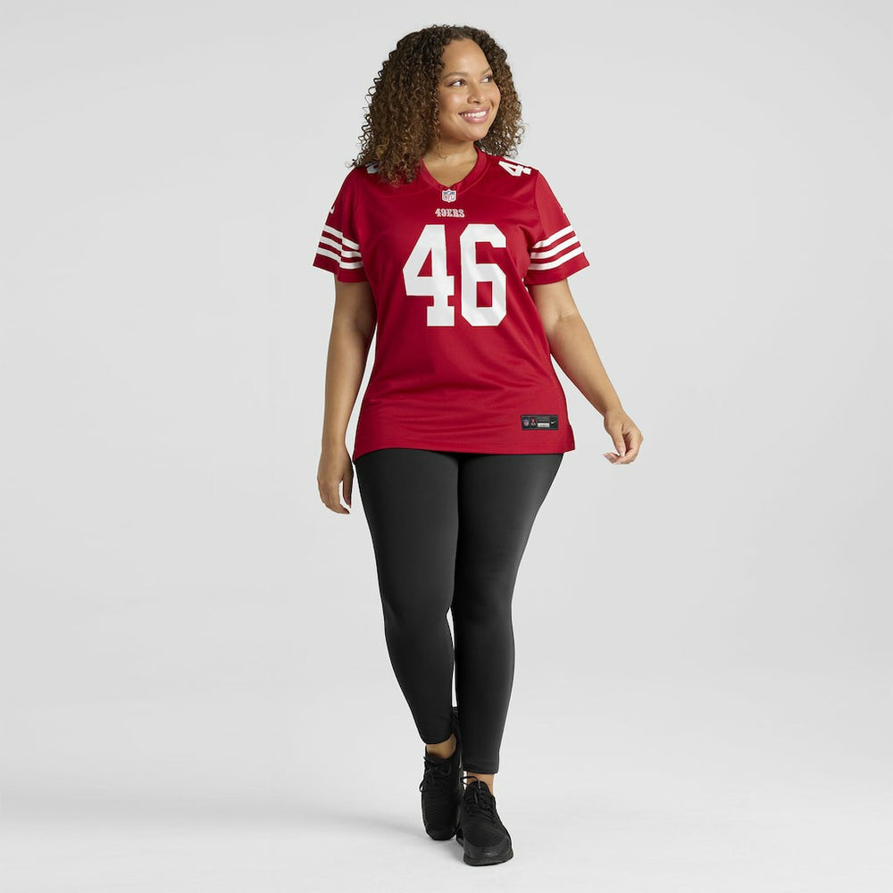 Jon Weeks San Francisco 49ers Women's Team Game Jersey Scarlet